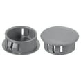 thumbnail image 1 of Tapón de agujero de plástico Uxcell, tipo empotrado, tapones redondos para agujeros, tapa de bloqueo en el tubo, gris oscuro 1", 1 of 7