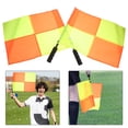 thumbnail image 2 of 2 banderas de árbitro de fútbol para partidos deportivos, banderas de juez de línea de fútbol, equipo duradero para árbitros de fútbol A, 2 of 7