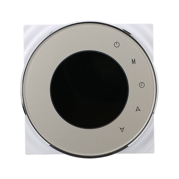 Champagne BAC-5000 95~240VAC Two Pipe Heating Cooling LCD Digital Touch Screen 5+2 Weekly Programmable Data Memory Fan Coil Unit Central Air Conditioning HVAC Room Thermostat