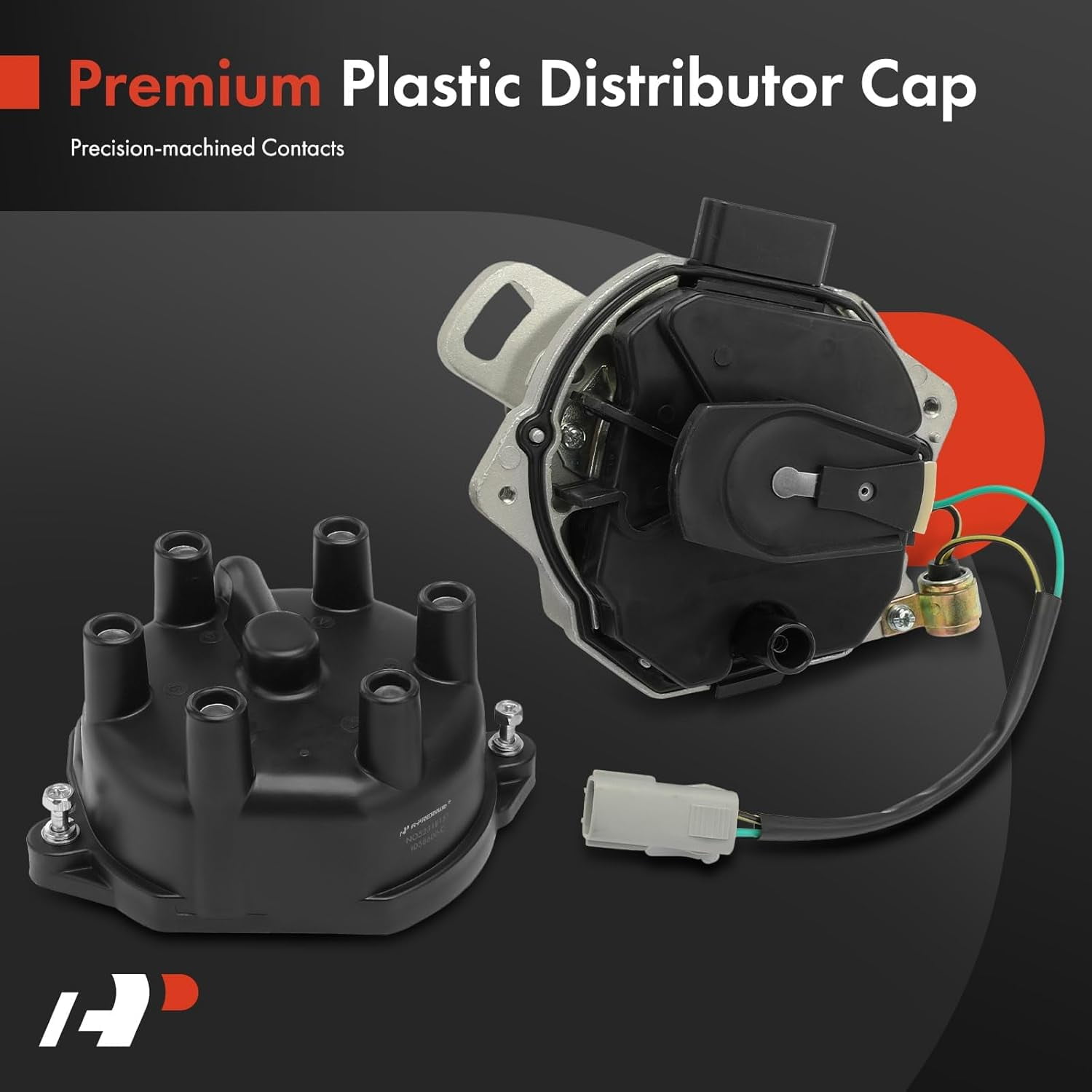 A-Premium Ignition Distributor with Cap & Rotor Compatible with Nissan Infiniti & Mercury Vehicles - 3.3L V6 Only - Frontier 1999-2004 Pathfinder 1996-2000 Quest 1999-2002 Xterra 2000-2004