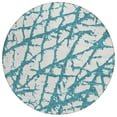 thumbnail image 2 of Addison Rugs Chantille Indoor/Outdoor Transitional Abstract Teal Washable Round Rug, 8' x 8', 2 of 6