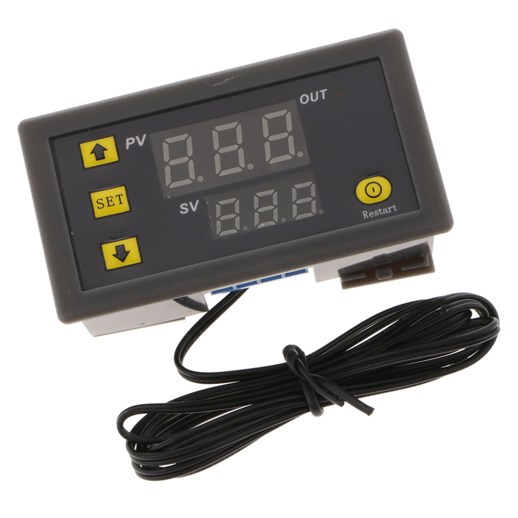 Dual Digital Display PID Temperature Controller Control Relay 20A 12V 50-110°C 