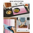 thumbnail image 6 of nqOlkjepod Large Induction Cooktop Protector Mat 31"x24", Pink White Ombre Stove Top Covers for Electric Stove, Romantic Funny Abstract Striped Lines Stove Burner Cover Mats, Glass Top Stove Cover, 6 of 8