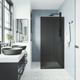 thumbnail image 2 of VIGO Zenith 34 in. W x 74 in. H Frameless Fixed Shower Screen Door in Matte Black with 3/8 in. (10mm) Clear Glass, 2 of 10