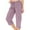 Pink, variant on HongQid Womens Capris with Pockets Loose Fit Casual Capri Pants Dressy Lightweight Ladies Baggy Cargo Pants for Hiking