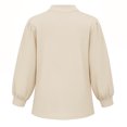 thumbnail image 2 of Blusa George para Mujer, Manga 3/4 Beige Talla M, 2 of 4