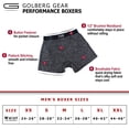 thumbnail image 4 of GOLBERG Premium Men's Black and Gray Striped Boxers - 3 Pack Underwear - Silky & Smooth Material - Nylon Spandex Moisture Wick Fabric, 4 of 4