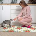 thumbnail image 3 of Pioneer Flower Floral Print Pattern Kitchen Rugs Sets Of 2, Anti Fatigue Non Slip Washable Floor Mats for Kitchen Sink Laundry, 17X30 Inch + 17X47 Inch, 3 of 6