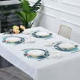 thumbnail image 5 of 15.4" Round Placemat Set of 1 Polyester Fabric Place Mats Non-Slip Dining Kitchen Table Mats for Kitchen Party Decor Santa Claus and Tree, 5 of 5