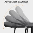 thumbnail image 3 of 2-in-1 Foldable Lounge Chair & Camping Cot – Adjustable Backrest with 3D Headrest, Side Pocket for Office Naps, Beach, Camping, Travel, 3 of 8