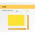 thumbnail image 3 of HOUSELABELS 4" x 6" Yellow Shipping Labels on 0.75" Core Compatible With Zebra and Rollo Printers, 50 Rolls / 105 Labels per Roll, 3 of 8