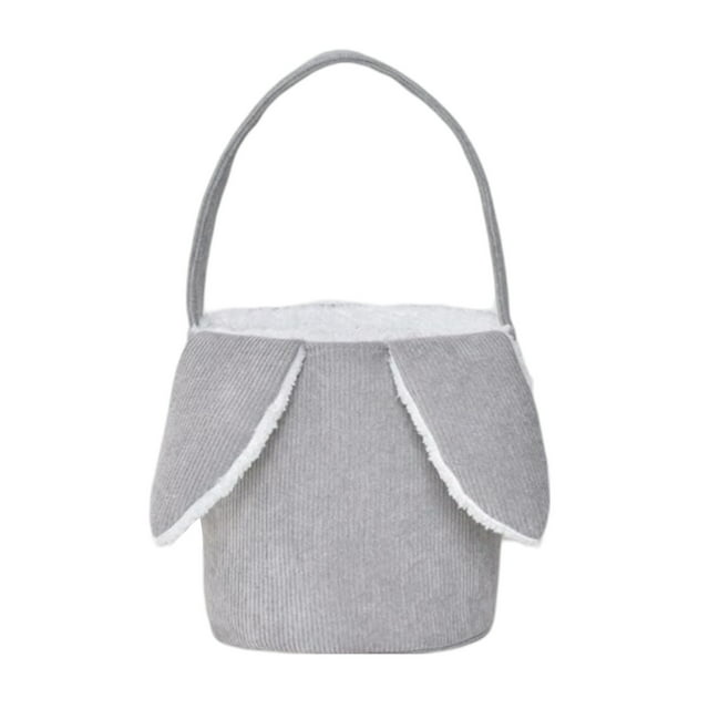 Sacs Seau Lapin de Pâques avec Oreilles de Lapin pour Rangement de Bonbons Enfants