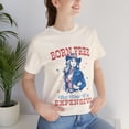 thumbnail image 3 of Retro Vintage Cowgirl Born Free But Now I'm Expensive 4th of July Tee, 3 of 5