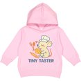thumbnail image 2 of Inktastic Tiny Taster Chef Mouse with Cheese Toddler Hoodie, 2 of 4