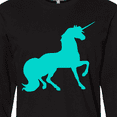 thumbnail image 4 of Inktastic Aqua Unicorn Long Sleeve T-Shirt, 4 of 5