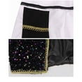 thumbnail image 6 of Pop Idol Halloween Costumes for Women, Fantasy Singer Group Cosplay Costume Black Outfit with 2 Pairs Earrings Waistband, for Halloween Carnival, 6 of 8