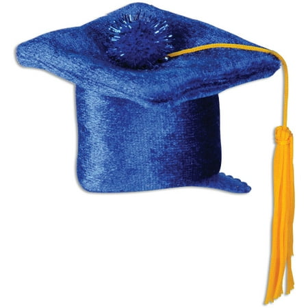 Grad Cap Hair Clip-Blue