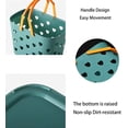 thumbnail image 6 of Plastic Storage Baskets with Handles,Portable Shower Caddy Tote Plastic Storage Basket Box Organizer Bin for Bathroom, Pantry, Kitchen, College Dorm, Garage, 6 of 7