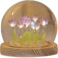 thumbnail image 1 of DIY Tulip Night Light Material Pack, Romantic Tulip Ambient Light, Simulation Flower Light for Lovers Gifts, Purple(10*12cm), 1 of 4