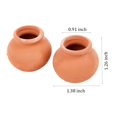 thumbnail image 2 of Macetas mini de barro Hiawbon de 2,5 cm, terracota pequeña, 8 piezas, 2 of 7