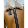 thumbnail image 6 of 2024 Man's Winter Fashion Warm Coat Genuine Sheepskin Lambskin Shearling Natural Leather Jacket 100% Real Wool Liner Plus Big Oversized,XL,Yellow, 6 of 9