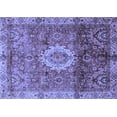 thumbnail image 1 of Ahgly Company Machine Washable Indoor Rectangle Oriental Blue Modern Area Rugs, 2' x 3', 1 of 4