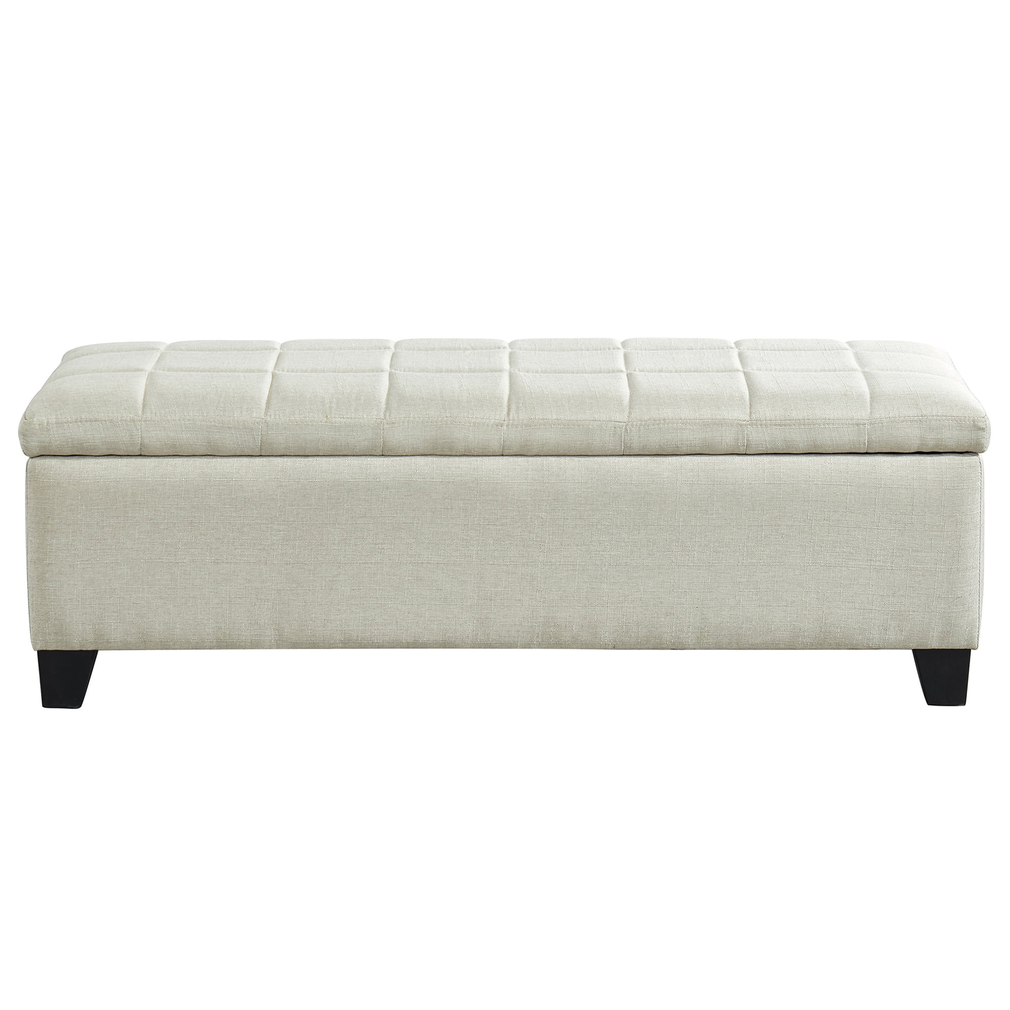 Fabric Storage Bench, Beige