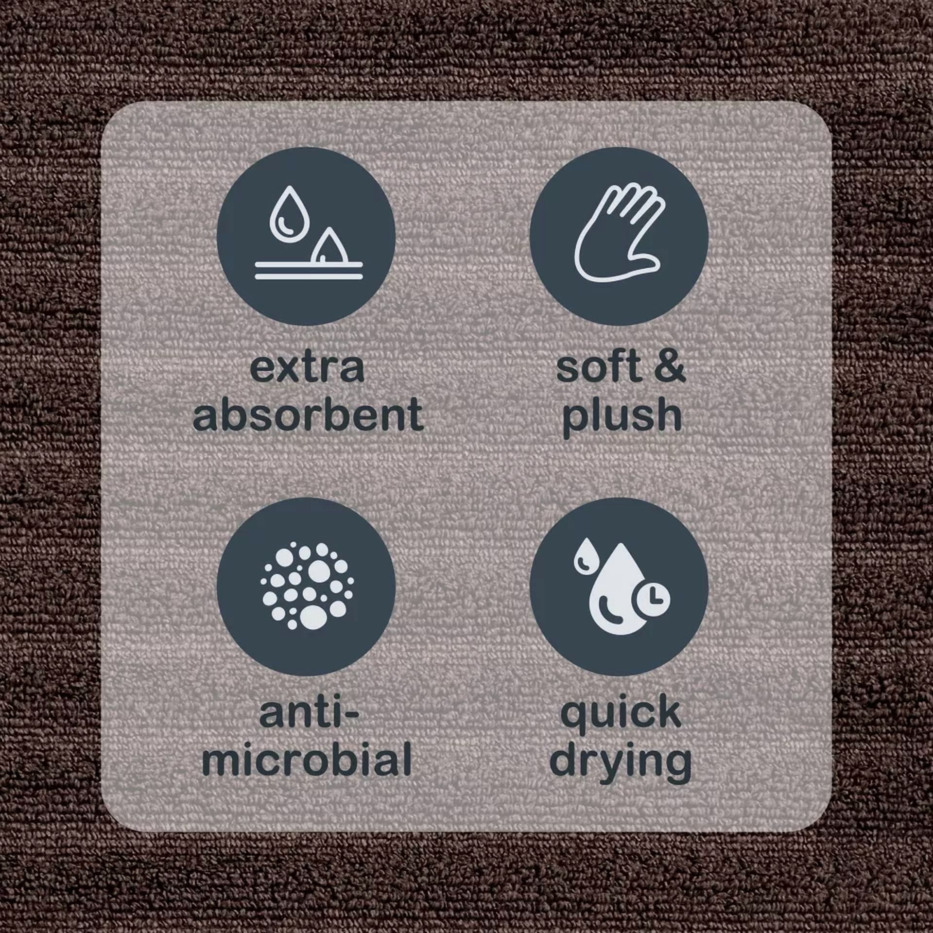 Performance Textured Bath Towel, 30" X 54", Brown Basket