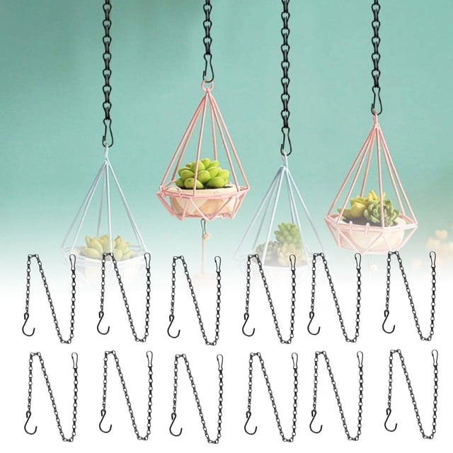 Flower Hanging Chains Set, Iron Rust-Proof Hanging Chains Set, for Bird Houses Flower Pots