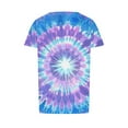 thumbnail image 7 of Womens Tie-Dye T Shirts Summer Fashion Tunic Tops for Leggings Colorful Round Neck Short Sleeve Tee, 7 of 7