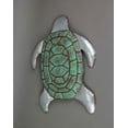 thumbnail image 2 of Zeckos Galvanized Zinc Finish Metal Sea Turtle Wall Hanging with Painted Shell - Green, 2 of 3