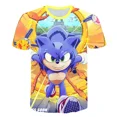 thumbnail image 3 of 20223 Camisetas de manga corta de verano para niños Sonic 2, ropa para bebés de 4 a 14 años, camisetas con estampado 3D, ropa para niños, atuendos para niños, 3 of 5