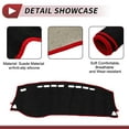 thumbnail image 3 of Unique Bargains Dashboard Dash Cover for Nissan-Kicks 2017-2020 Interior Dashboard Mat Suede Silicone Red, 3 of 6