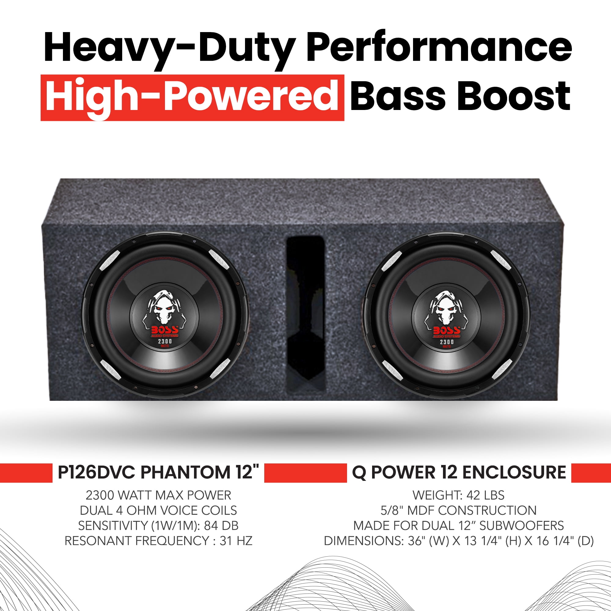 Boss Audio DUAL P126DVC 12