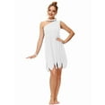 thumbnail image 4 of Halloween Women's White One Shoulder Irregular Hem Dress Cosplay Party Costume White M, 4 of 7