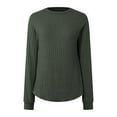 thumbnail image 4 of Futezty Women Sweatshirt Womens Plus Size Tops Crewneck Long Sleeve Shirts Loose Tunic Tops Curved Hem Fall Pullover Loose Fit Dressy Crew Neck Pullover Basic Sweaters For Women Tunic For Women, 4 of 6