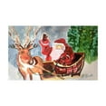 thumbnail image 1 of Betsy Drake DM1225G Tapis de Porte 30 x 50 Po. Reindeer & Santa, 1 of 1