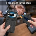 thumbnail image 5 of KOMI for Google Pixel 8 Pro Case with Card Holder, Built-in Stand Full-Body Drop Tested Protective Wallet Case for Google Pixel 8Pro (Blue), 5 of 5