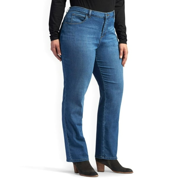 Jean Lee Meridian para mujer, talla grande, corte holgado, pierna recta