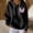 a_Black, variant on LVHAOGJOB Womens Hoodies Sweatshirt 100% Cotton Soft with Pockets Long Sleeve Hooded Sweatshirt for Ladies Solid Color