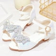 thumbnail image 7 of Akiihool Mary Jane Shoes Girls Mary Jane Dance Party Shoes Princess Sandals for Little GirlsToddler Birthday Christmas (White,4), 7 of 7