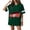 Dark Green Short Sleeve, variant on Soccer Cup Jersey for Women Crew Neck National Flag Color Block Print Summer Shirts Short Sleeve National Emblem Detail Shirt Spain Brazil Argentina France Germany Portugal Dark Green 3XL
