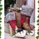 thumbnail image 2 of Con Puños Grandes De Felpa, Calcetines A Cuadros, Bolsa De Regalo Para Árbol De Navidad, Decoración Del Hogar, Feliz Año Nuevo 2021 seitruly HA040074-02, 2 of 6