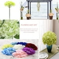 thumbnail image 3 of ZOELNIC 10 Pack Fake Green Hydrangea Artificial Silk Flowers Heads with Stems for Wedding Home Party Holiday Decoration, 3 of 8