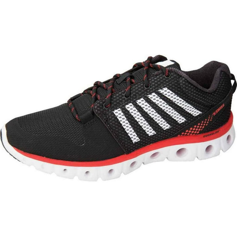 K SWISS Men s X Lite Comfort Memory Foam Black Fiery Red Athletic