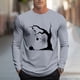 thumbnail image 1 of Blusas y camisas de manga larga y cuello redondo para hombre, moda informal, estampado, deportivas, de manga larga y cuello redondo, blusas, camisas, blusas para hombre, poliéster, 1 of 5