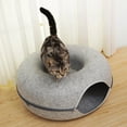 thumbnail image 2 of Cueva de gato de fieltro Yuyangstore premium transpirable resistente a los arañazos gris claro, 2 of 8