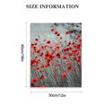 thumbnail image 3 of ZFLMY Red Flowers Wall Decor Canvas Print Home Decor for Bedroom Living Room Office, Ready to Hang 12x16in, 3 of 5