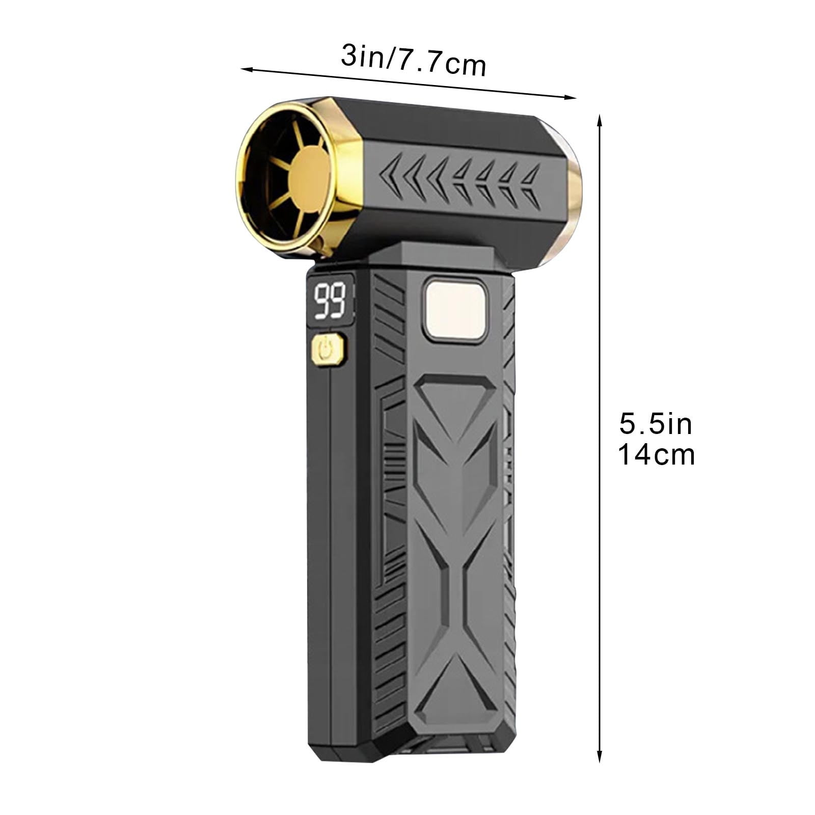 Cordless Snow Blower for Car, 130000 RPM Handheld Blower with 6000mAh Battery for Windshield Defrost & Car Cleaning