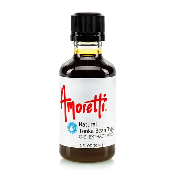 Amoretti - Natural Tonka Bean Type Extract Oil Soluble 2 oz - Highly Concentrated & Perfect For Pastry or Savory applications, Preservative Free, Vegan, Kosher Pareve, TTB Approved, Non-GMO